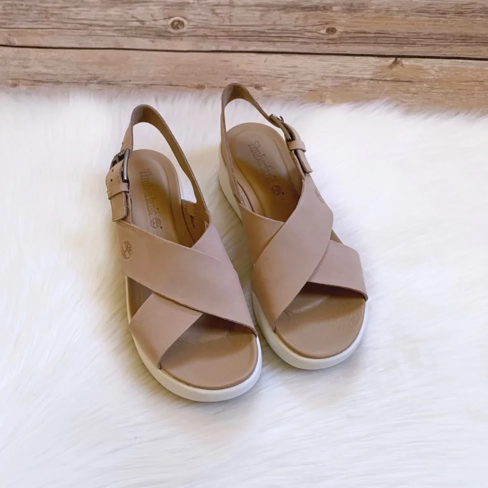 Timberland Los Angeles Wind Slingback Light Beige Sandals - Picture 4 of 8